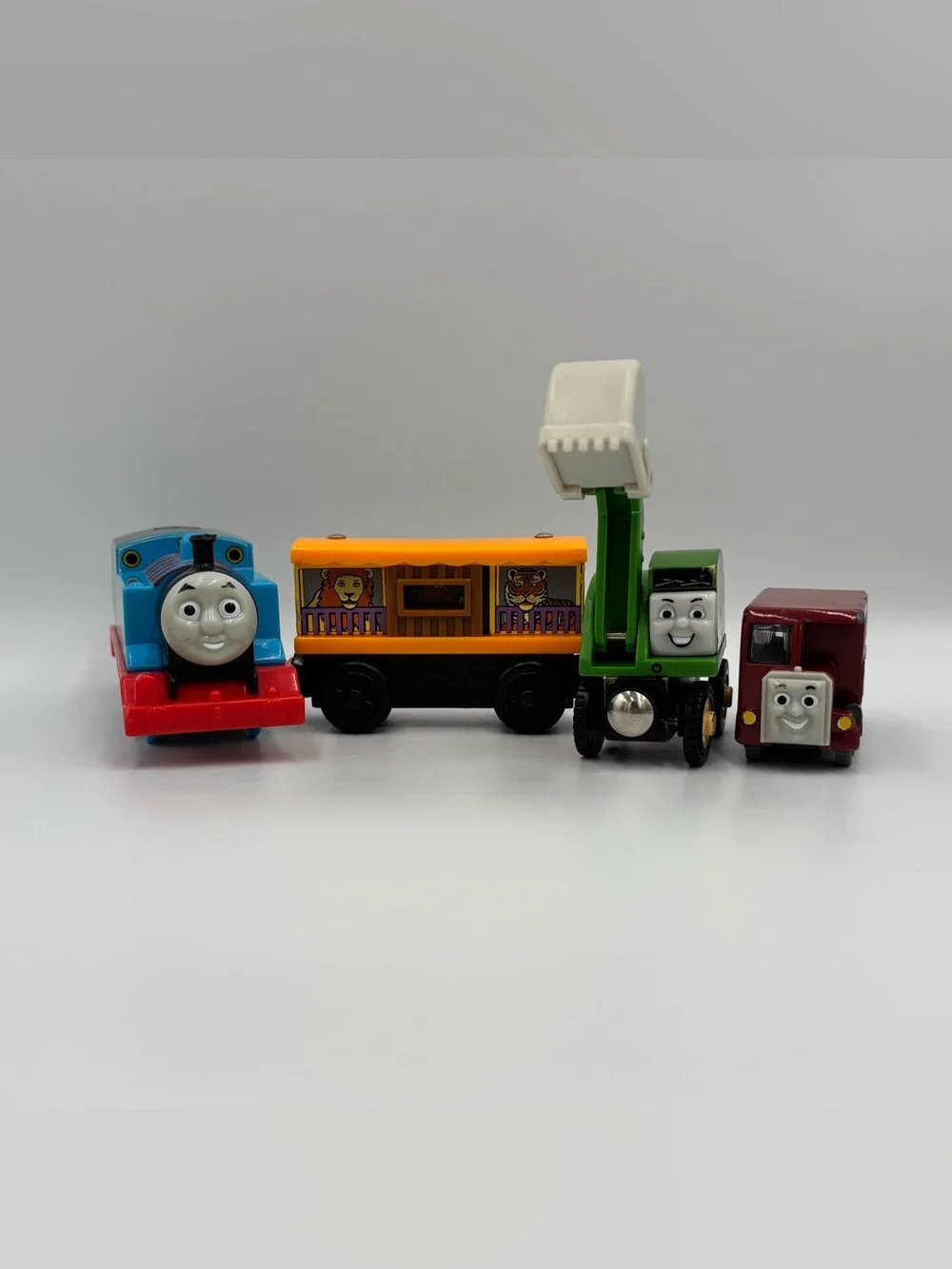 RARE Thomas & Friends Motorized Thomas Zoo Car Alfie Bertie Bus Train Toy Lot